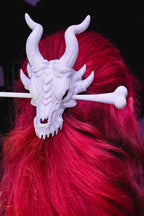 Bone Dragon Skull Hair Pin - 3D Printed