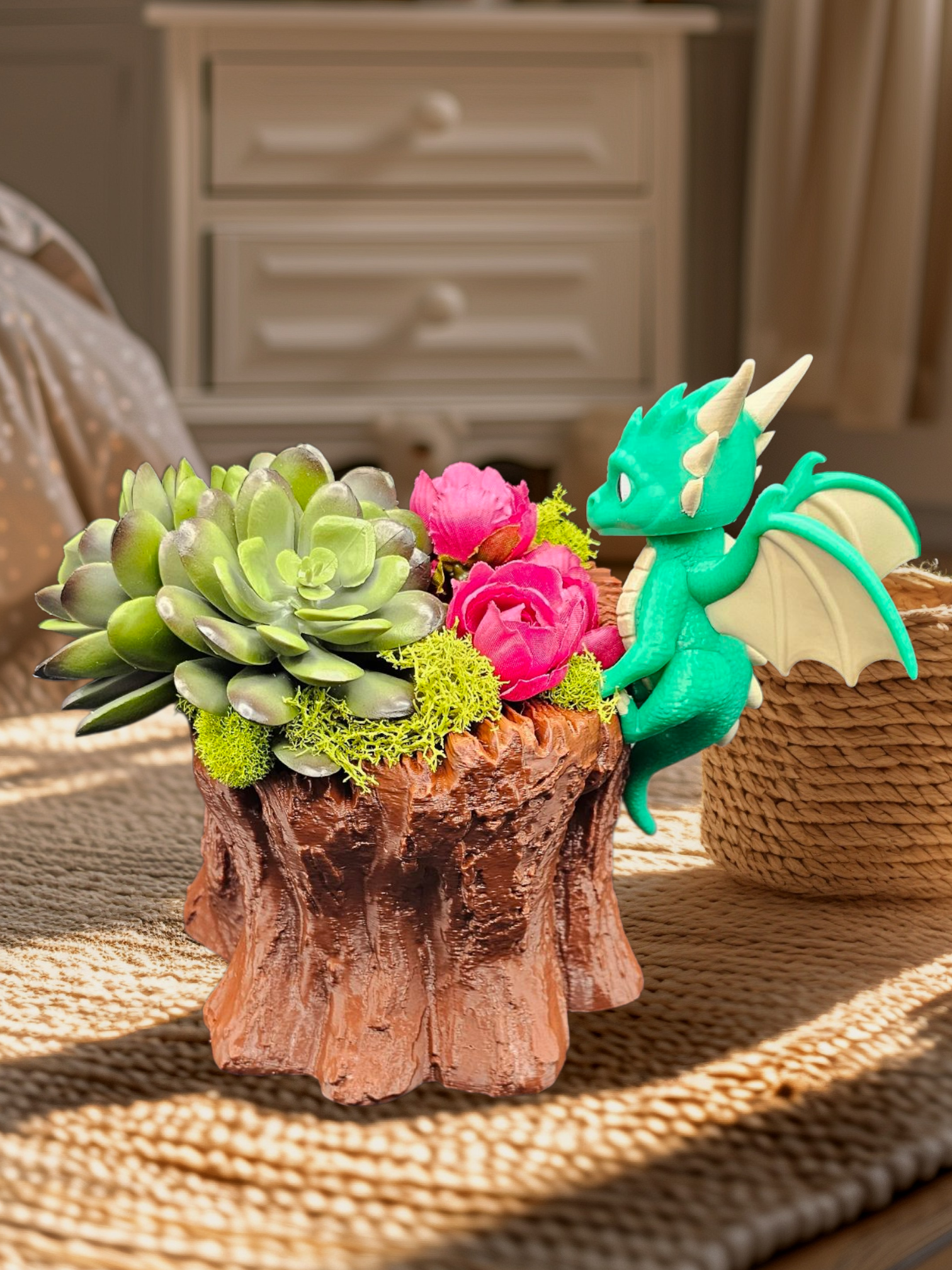 Garden Scout Mythical Dragon Planter – 3D Printed in Durable PETG