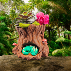 Sleeping Baby Dragon Planter Slumber Stump – 3D Printed in PETG