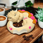 Sleeping Dragon Donut, "Dragonut" - 3D Printed
