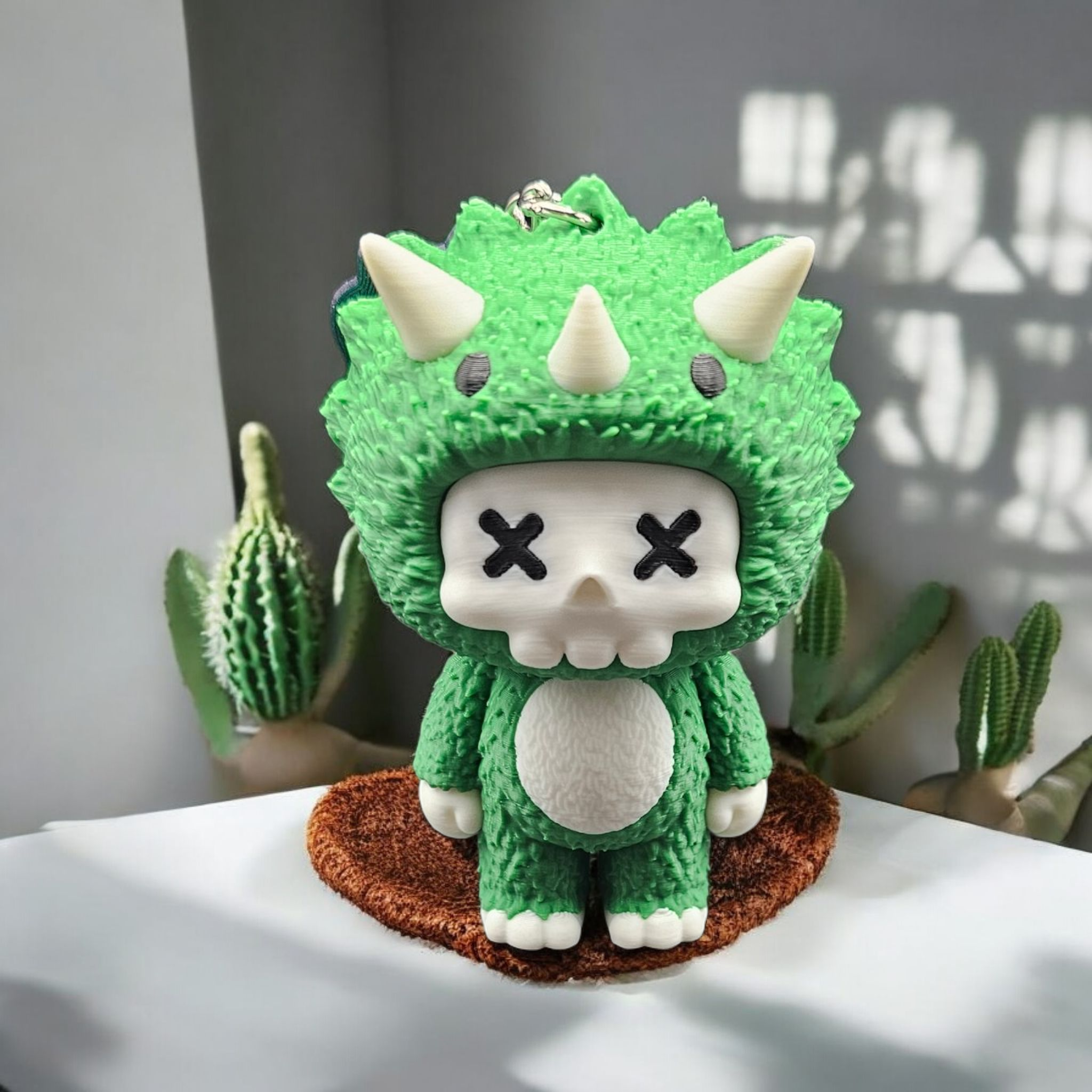 Skeleton in Triceratops/Dinosaur Pajamas/Halloween Costume, Trixi the Skubbie - 3D Printed