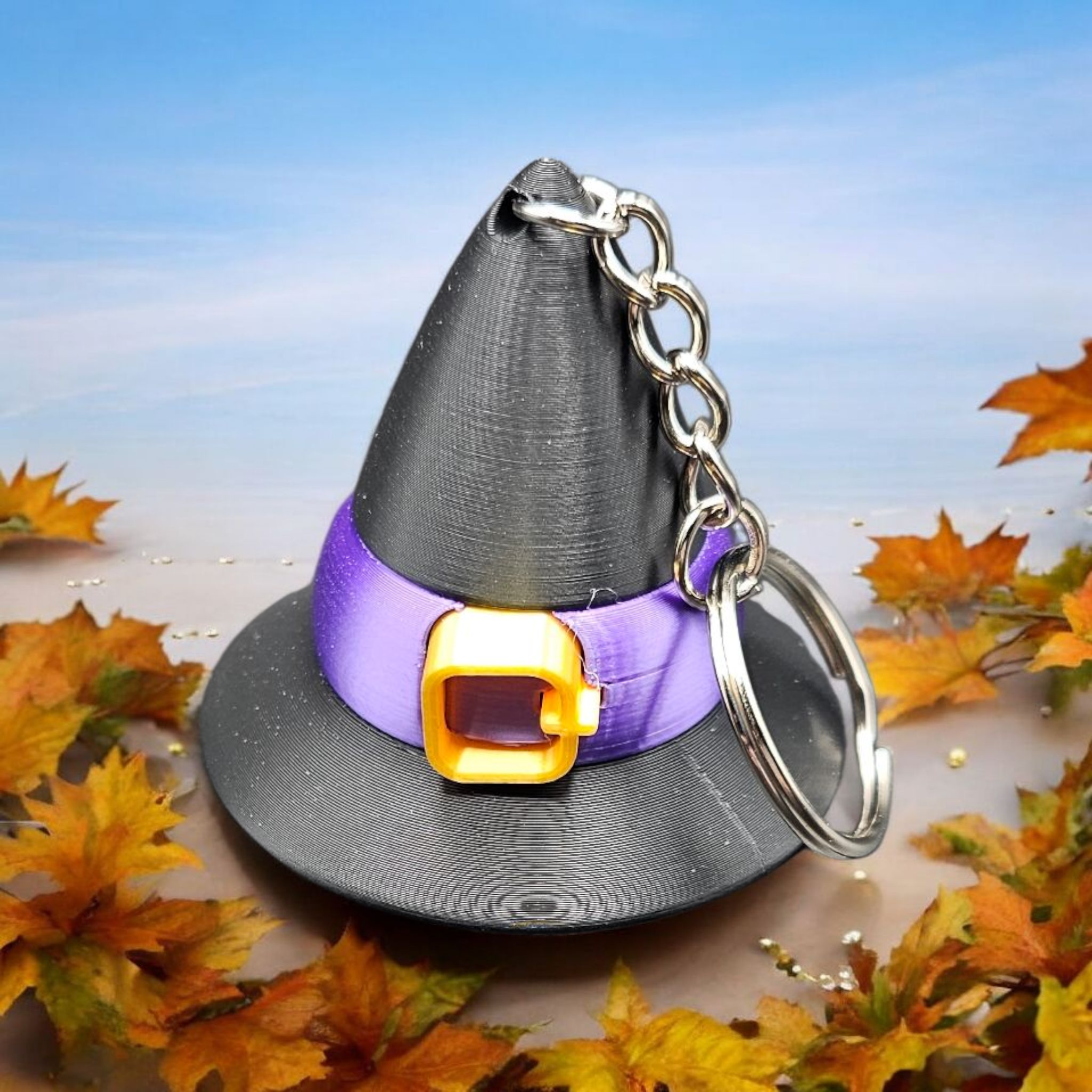 Witch Hat Fidget Clicker Keychain - 3D Printed