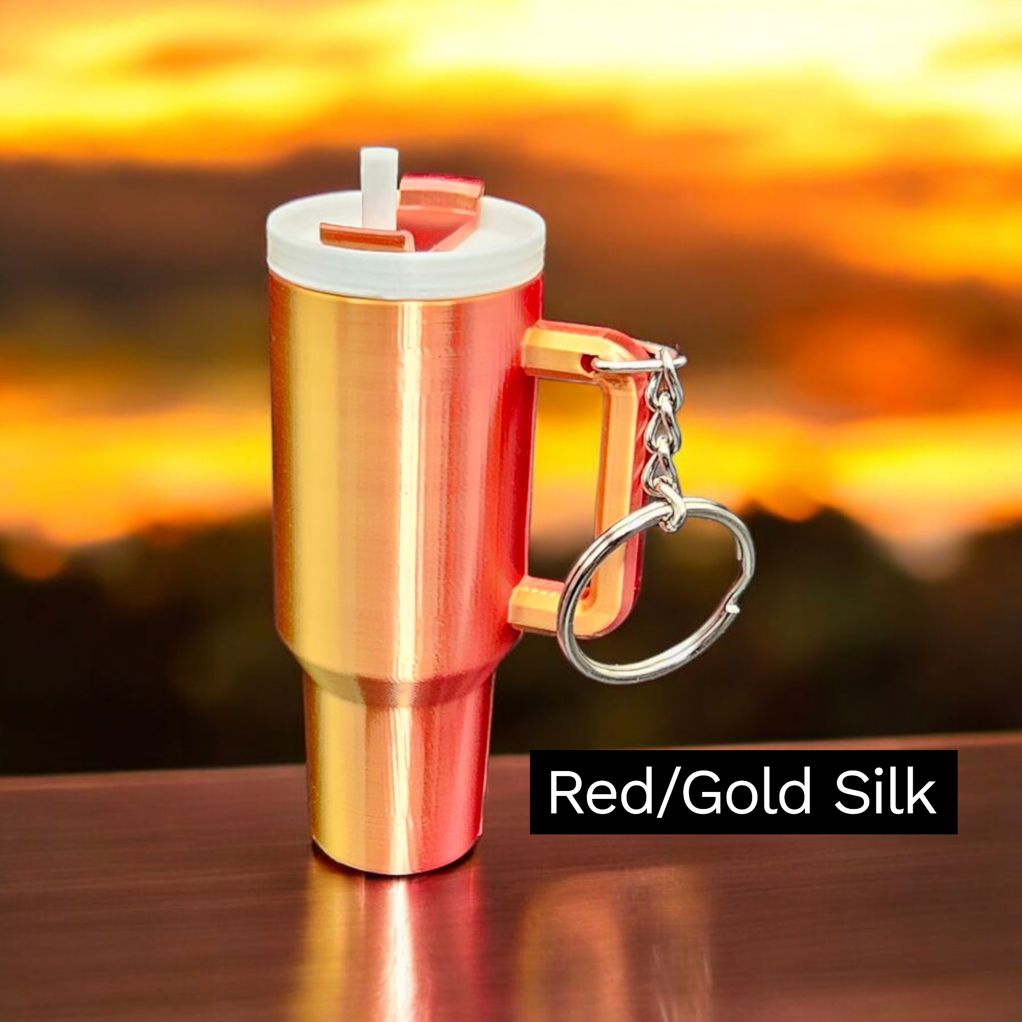 Stanley Style Tumbler Keychain – Removable Lid, Chapstick Holder, Stash Container: 3D Printed