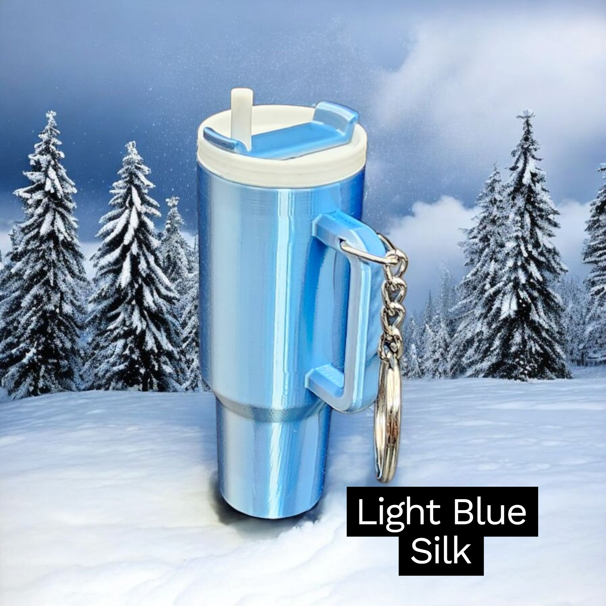Stanley Style Tumbler Keychain – Removable Lid, Chapstick Holder, Stash Container: 3D Printed