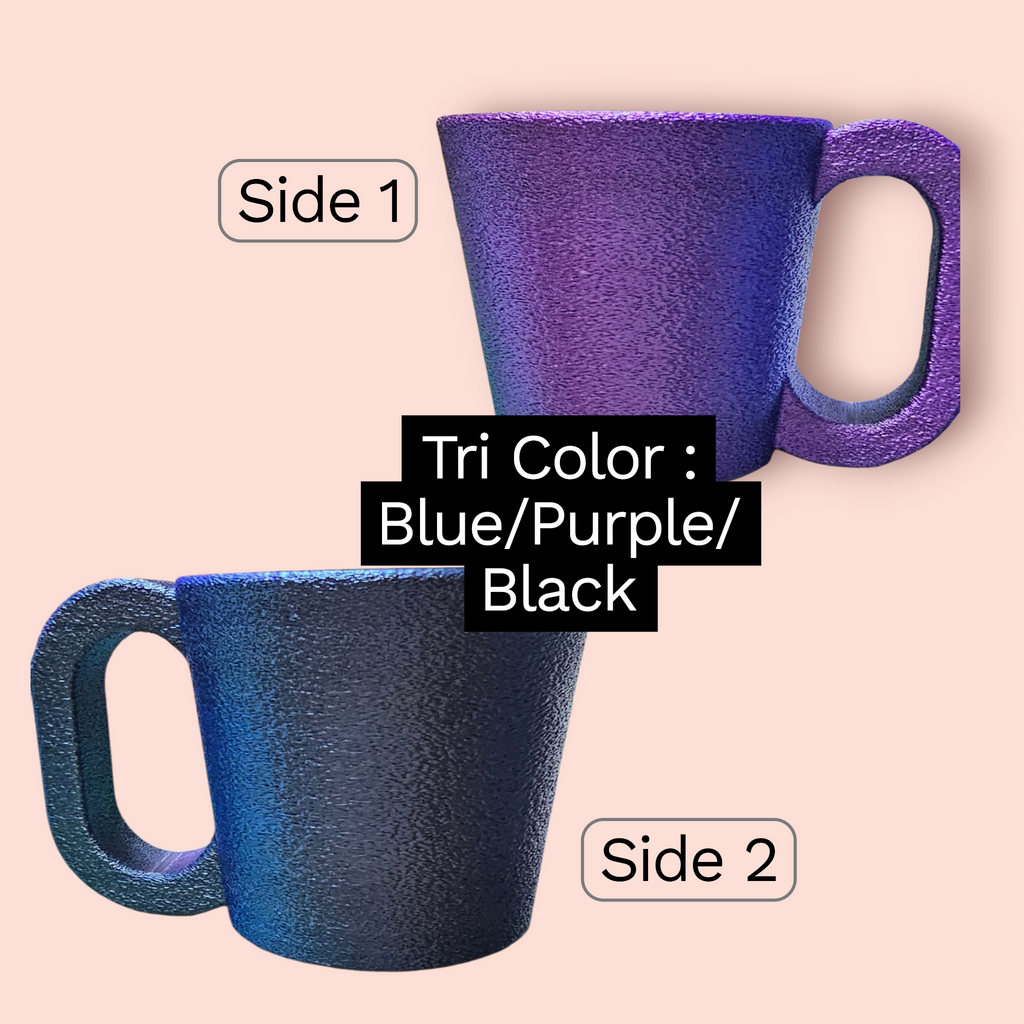 3 D Printed Pint Ice Cream Holder Mug Style with Spoon Holder