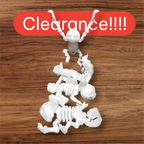 Articulated Skeleton Sloth, Rabbit, Squirrel, Chameleon - 4 PACK - 3 Printed