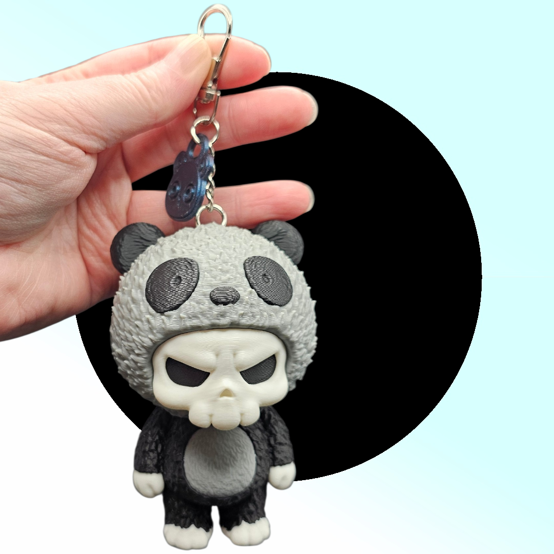 Skeleton in Panda Pajamas/Halloween Costume, Babuu the Skubbie - 3D Printed