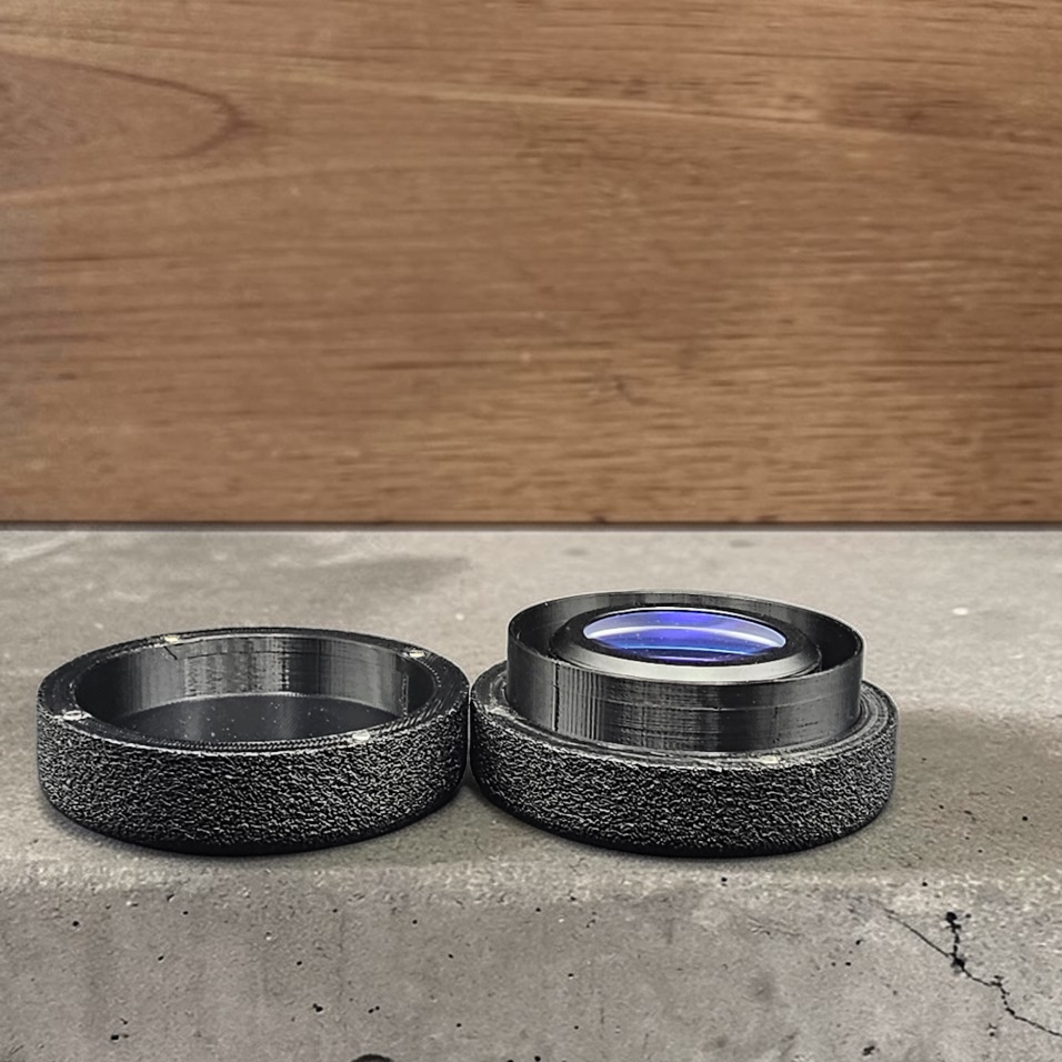 Laser Lens Storage Case – Magnetic Closure, 3 D Printed Durable PETG - Designed After Commarker B4 60W Fiber Laser