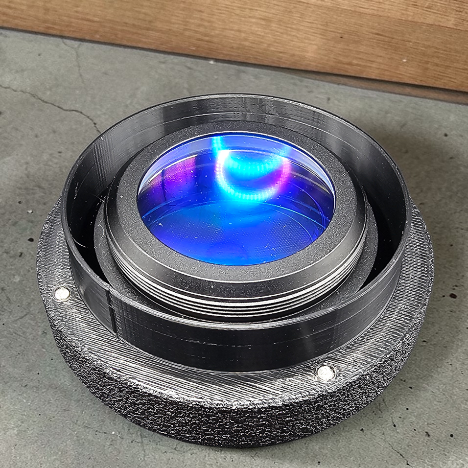 Laser Lens Storage Case – Magnetic Closure, 3 D Printed Durable PETG - Designed After Commarker B4 60W Fiber Laser
