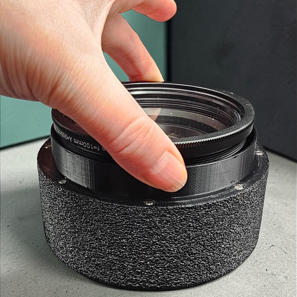 Laser Lens Storage Case – Magnetic Closure, 3D Printed Durable PETG:  Designed After Commarker  Omni 1 5W UV Laser