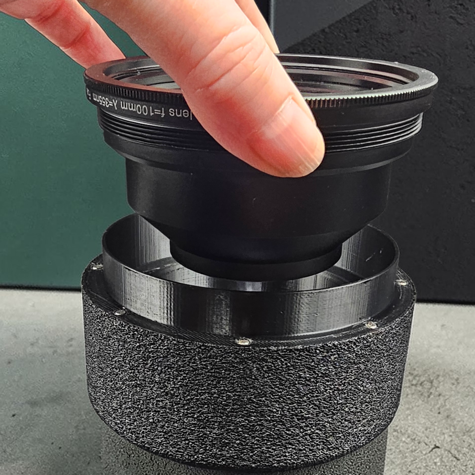 Laser Lens Storage Case – Magnetic Closure, 3D Printed Durable PETG:  Designed After Commarker  Omni 1 5W UV Laser