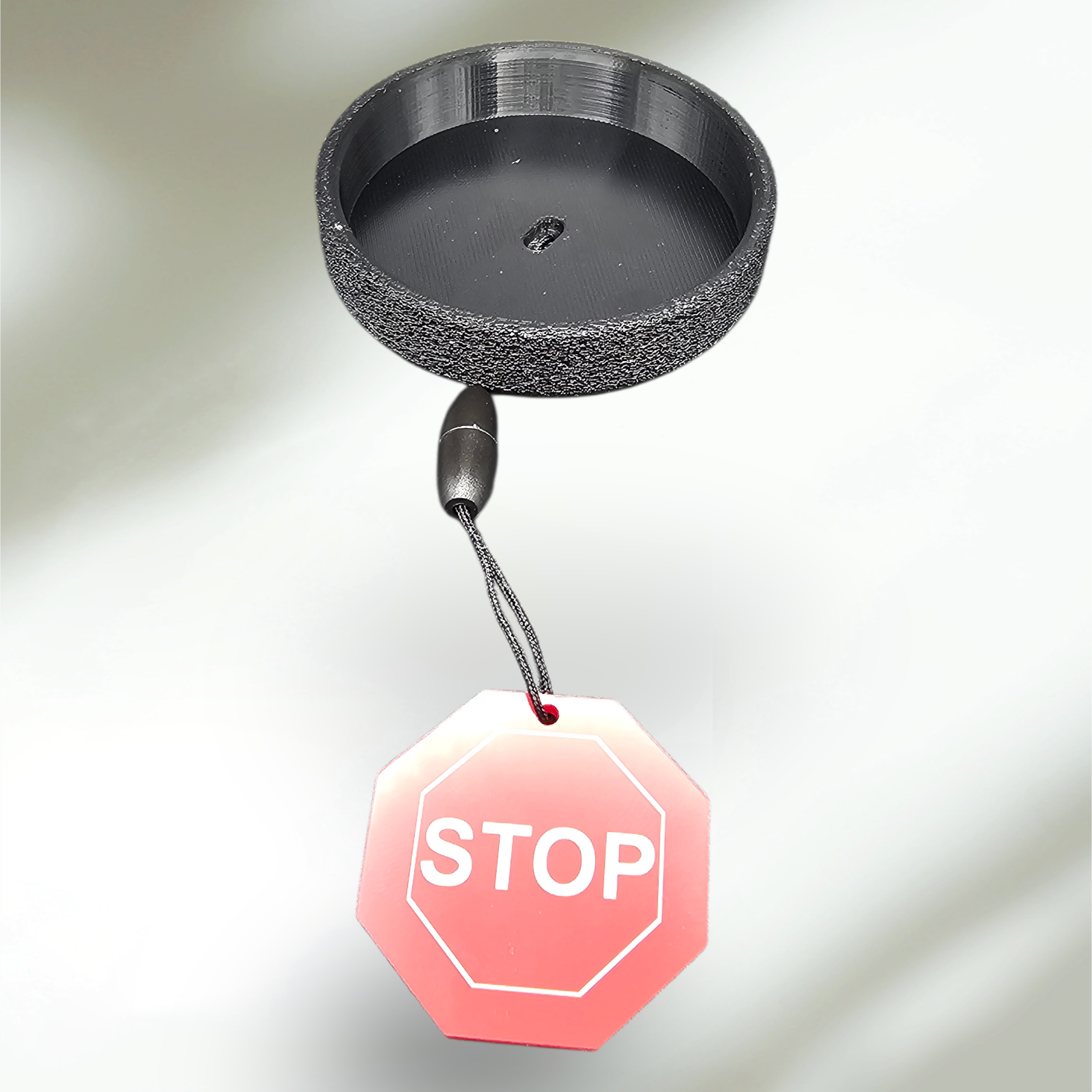 Laser Lens Cap for ComMarker B4 60w Galvo Fiber Lens and Other Compatible Lenses – 3D Printed PETG Safety Cover with STOP Sign Charm