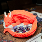 Sleeping Dragon Dice Holder – Nap Twenty - D and D/Tabletop Gaming Accessory - Gift for RPG Gamers - 3D Printed