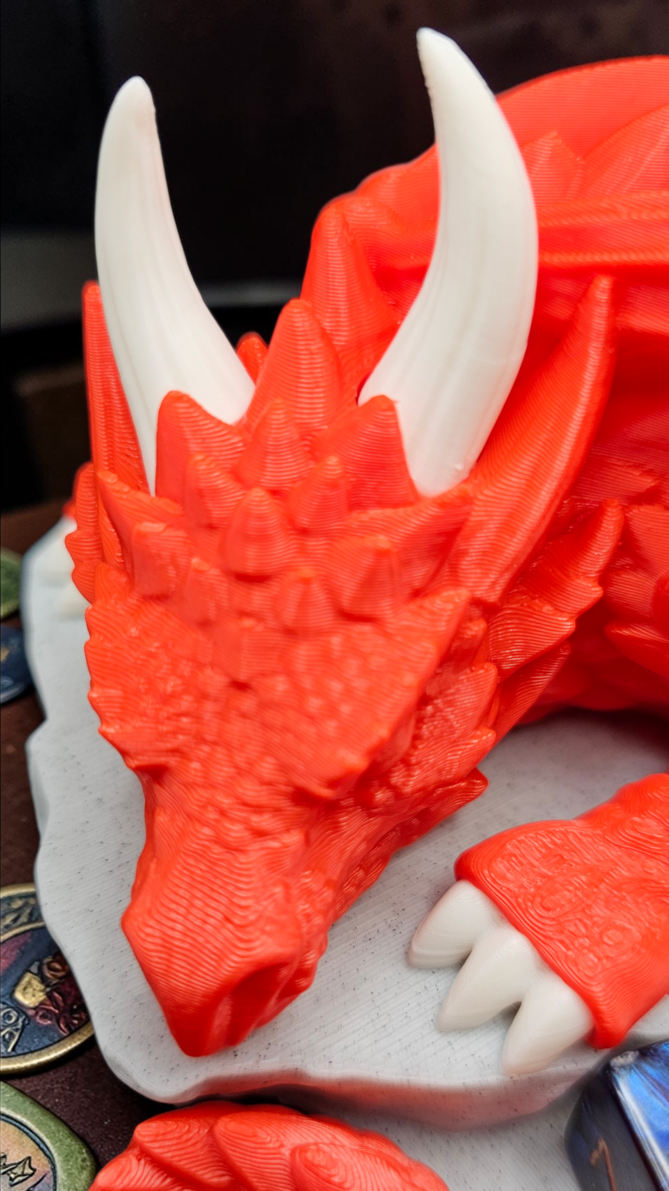 Sleeping Dragon Dice Holder – Nap Twenty - D and D/Tabletop Gaming Accessory - Gift for RPG Gamers - 3D Printed
