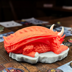 Sleeping Dragon Dice Holder – Nap Twenty - D and D/Tabletop Gaming Accessory - Gift for RPG Gamers - 3D Printed