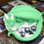 Sleeping Dragon Dice Holder – Nap Twenty - D and D/Tabletop Gaming Accessory - Gift for RPG Gamers - 3D Printed