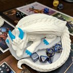 Sleeping Dragon Dice Holder – Nap Twenty - D and D/Tabletop Gaming Accessory - Gift for RPG Gamers - 3D Printed