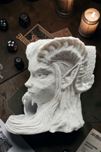Elven Dice Tower & Drink Holder – 3D Printed PETG - Infernal Gambit