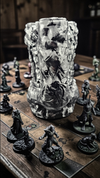 Dragon/Castle Dice Tower & Drink Holder - 3D Printed PETG