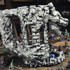 Dragon/Castle Dice Tower & Drink Holder - 3D Printed PETG