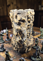 Dragon/Castle Dice Tower & Drink Holder - 3D Printed PETG