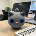 Cat Fidget Clickers | Black or Gray Kitty - 3D Printed