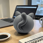 Cat Fidget Clickers | Black or Gray Kitty - 3D Printed