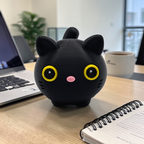 Cat Fidget Clickers | Black or Gray Kitty - 3D Printed