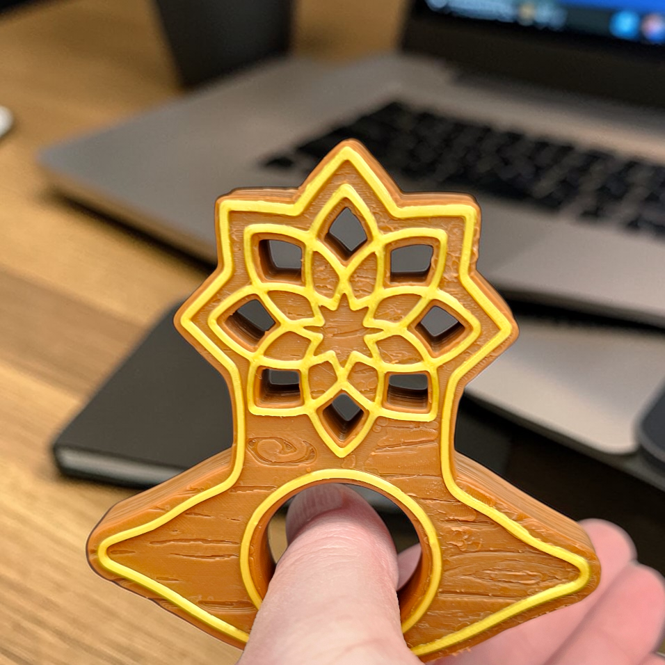 Mark of Wisdom 3D Printed Page Holder - 3D Printed