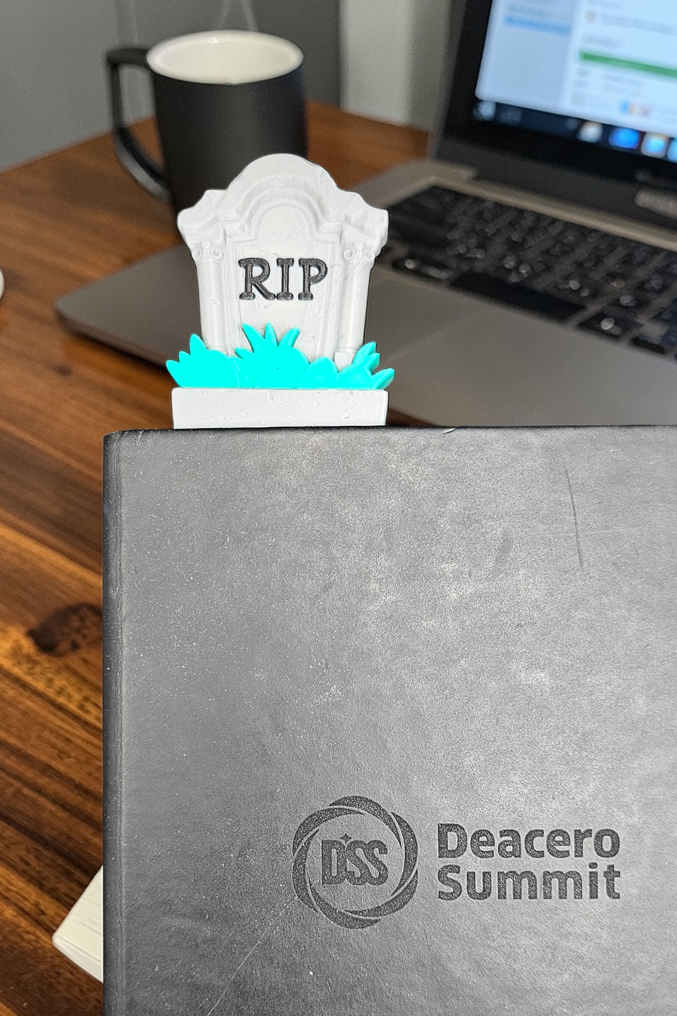 Skeleton & Tombstone Bookmark - 3D Printed