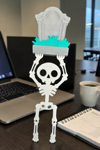 Skeleton & Tombstone Bookmark - 3D Printed