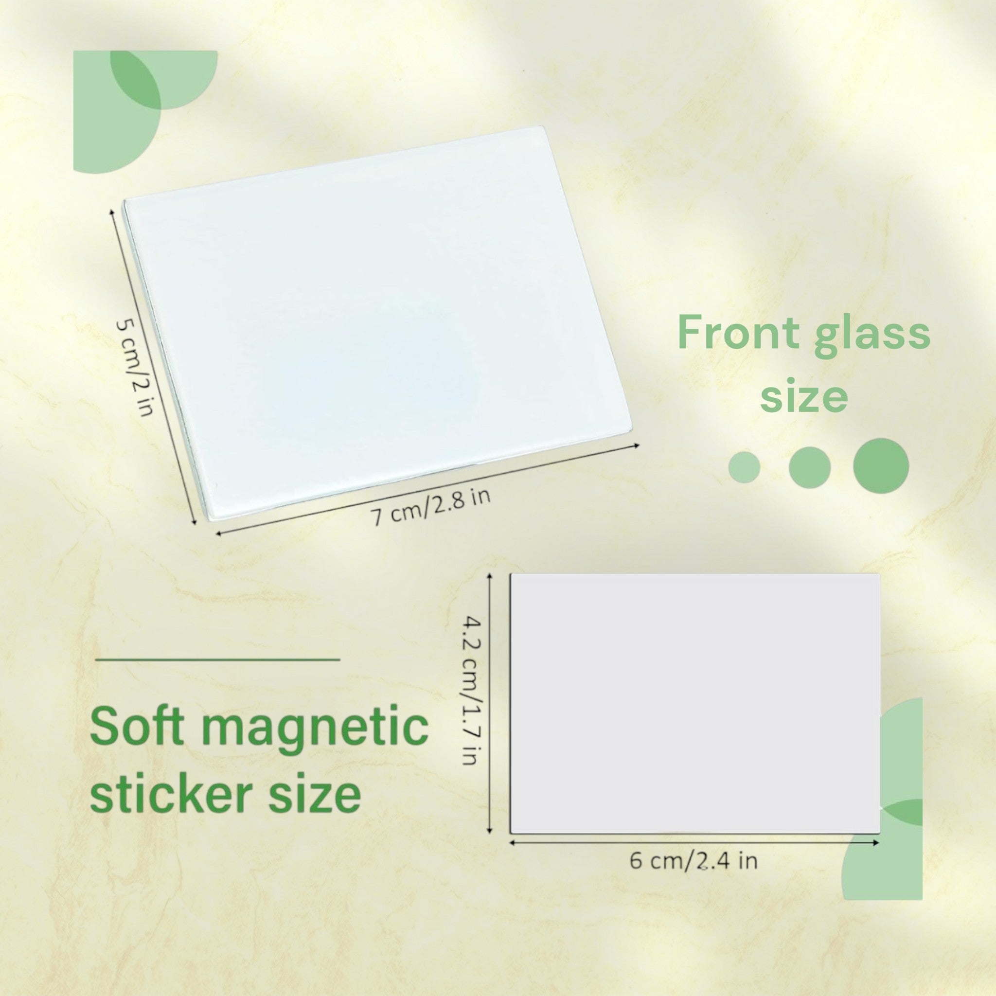 Custom Printed Glass Magnet - Personalized Photo Magnet