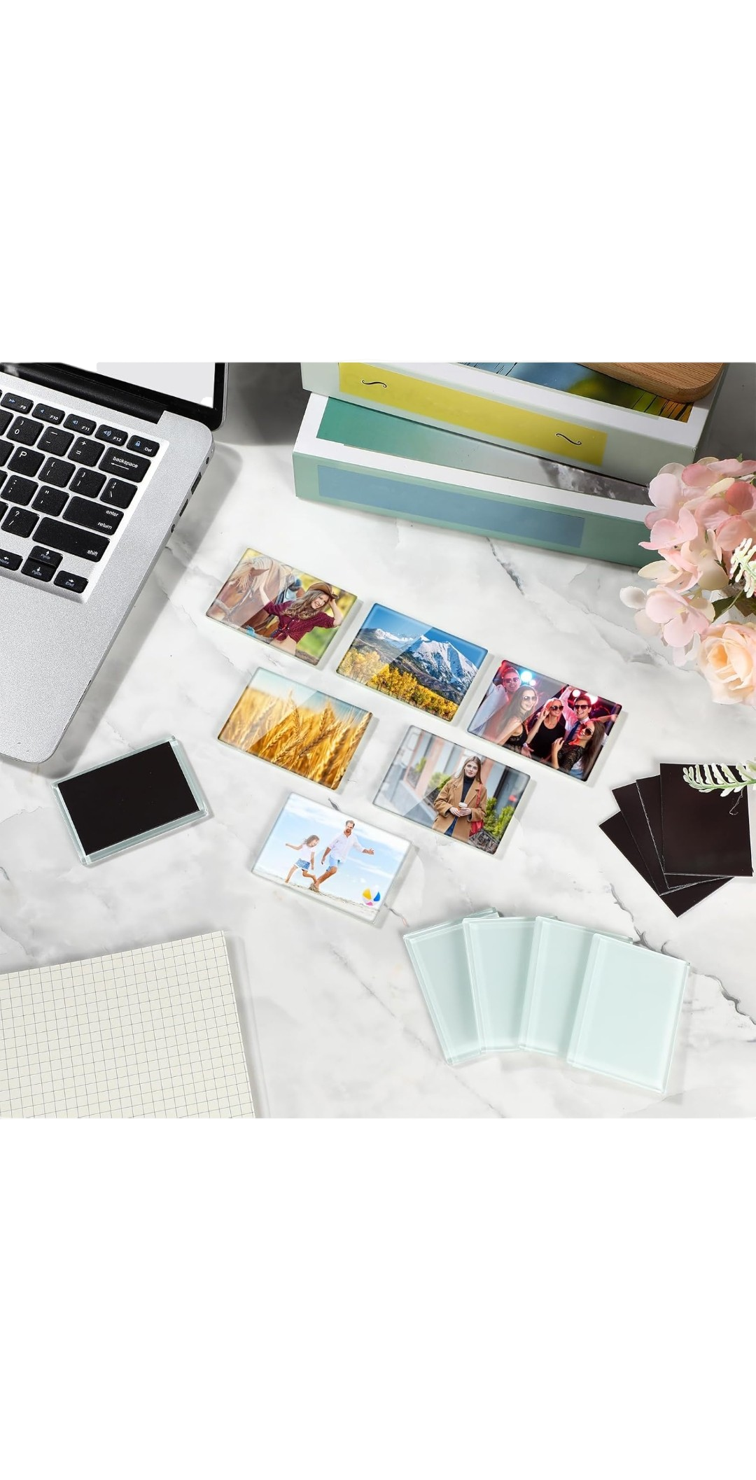 Custom Printed Glass Magnet - Personalized Photo Magnet
