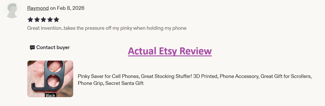 Pinky Saver - 3D Printed