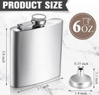 Personalized Groomsman/Best Man Flask - Stainless Steel 6oz