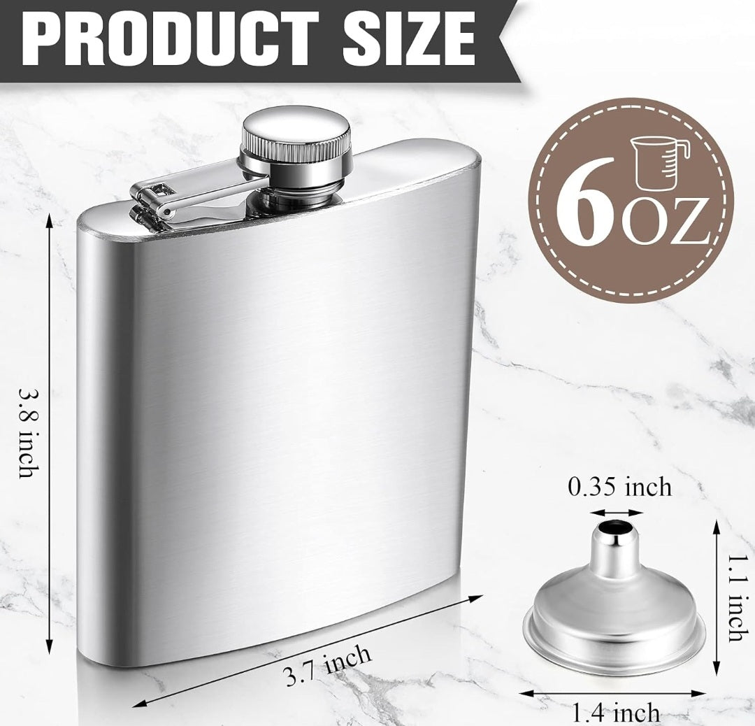 Personalized Groomsman/Best Man Flask - Stainless Steel 6oz