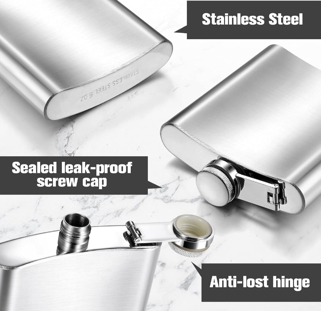 Personalized Groomsman/Best Man Flask - Stainless Steel 6oz