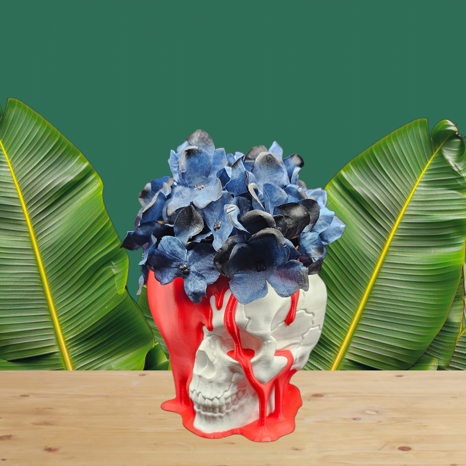 Dual-Sided Skull & Heart Planter | 3D Printed PETG - Love and Decay
