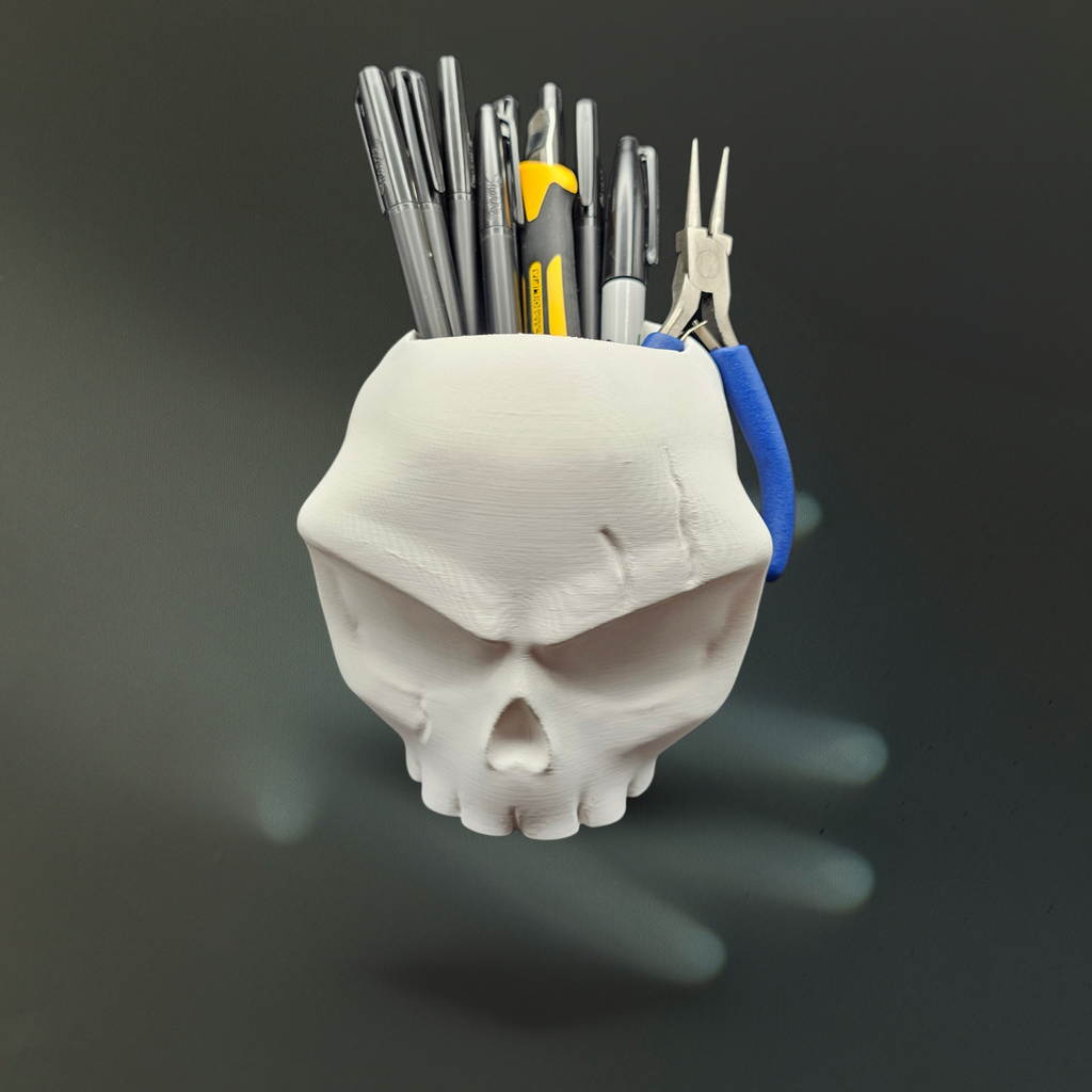 Angry Skull Planter - 3D Printed