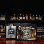 Personalized Groomsman/Best Man Flask - Stainless Steel 6oz