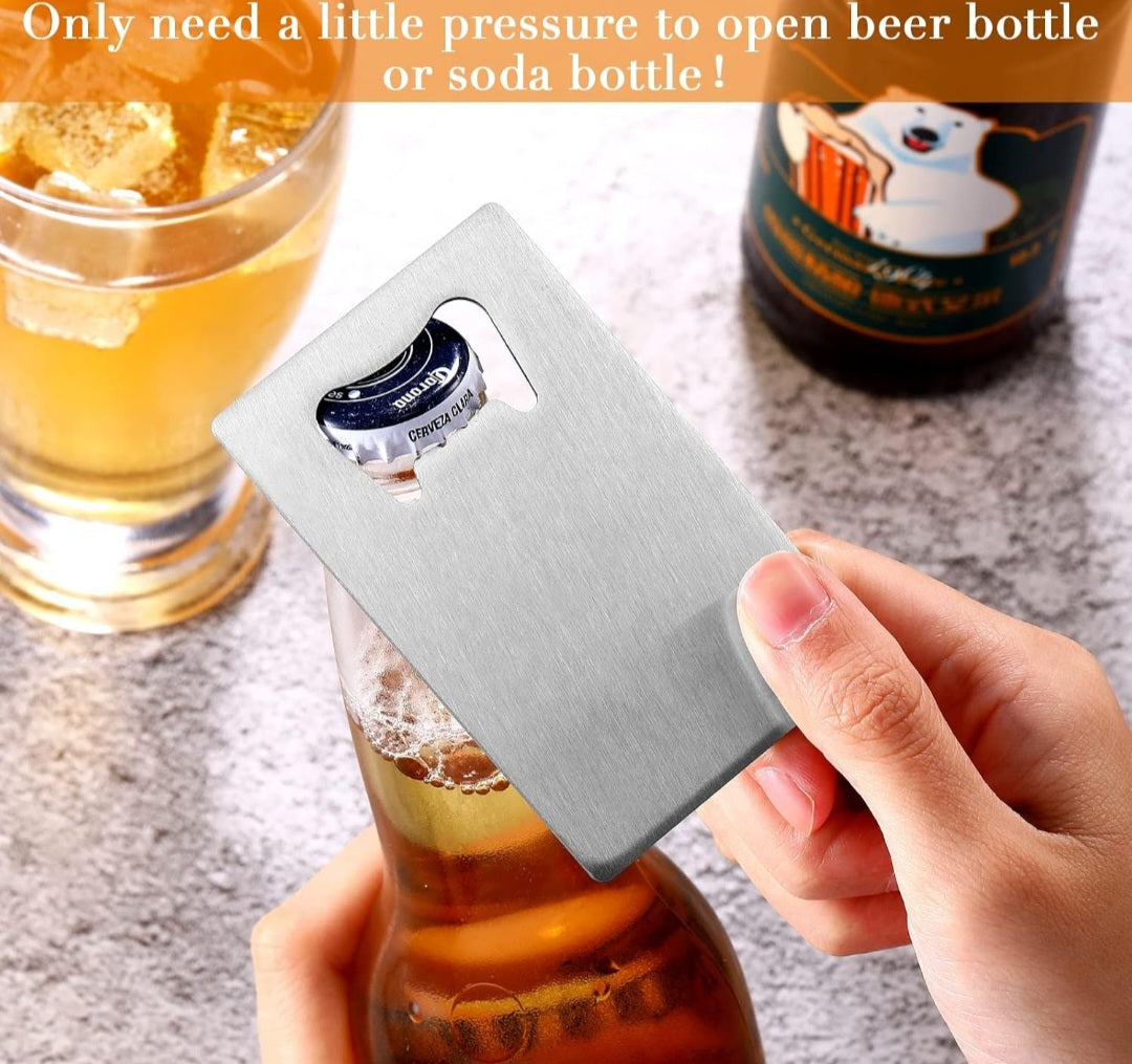 Custom Printed Bottle Opener Card - Personalized Wallet Size | Upload Your Own Image