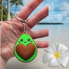 Avocado Heart Fidget Clicker Keychain - 3D Printed
