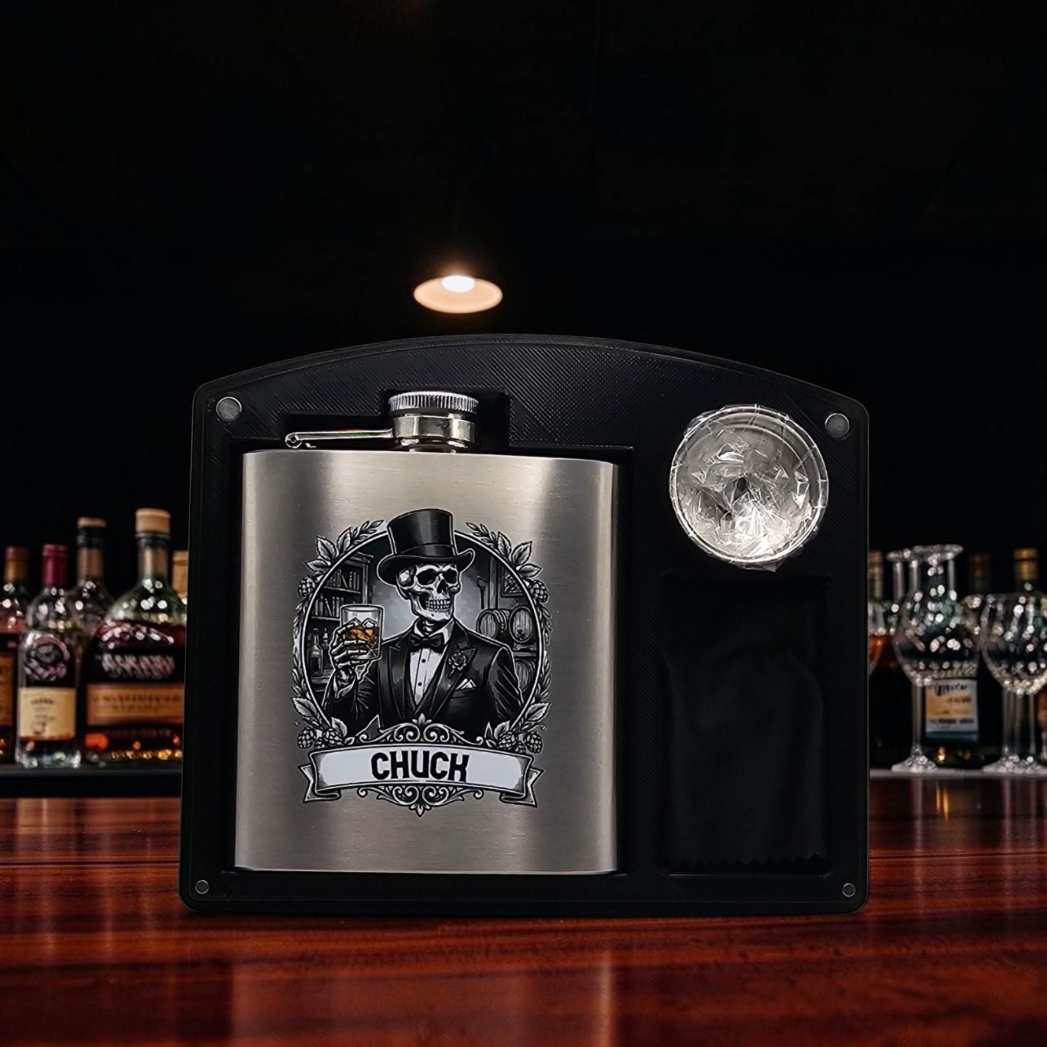 Personalized Groomsman/Best Man Flask - Stainless Steel 6oz