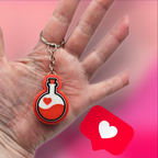 Love Potion Clicker Keychain - 3D Printed