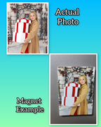 Custom Printed Glass Magnet - Personalized Photo Magnet