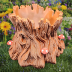 Sleeping Baby Dragon Planter Slumber Stump – 3D Printed in PETG