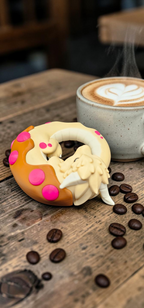 Sleeping Dragon Donut, "Dragonut" - 3D Printed