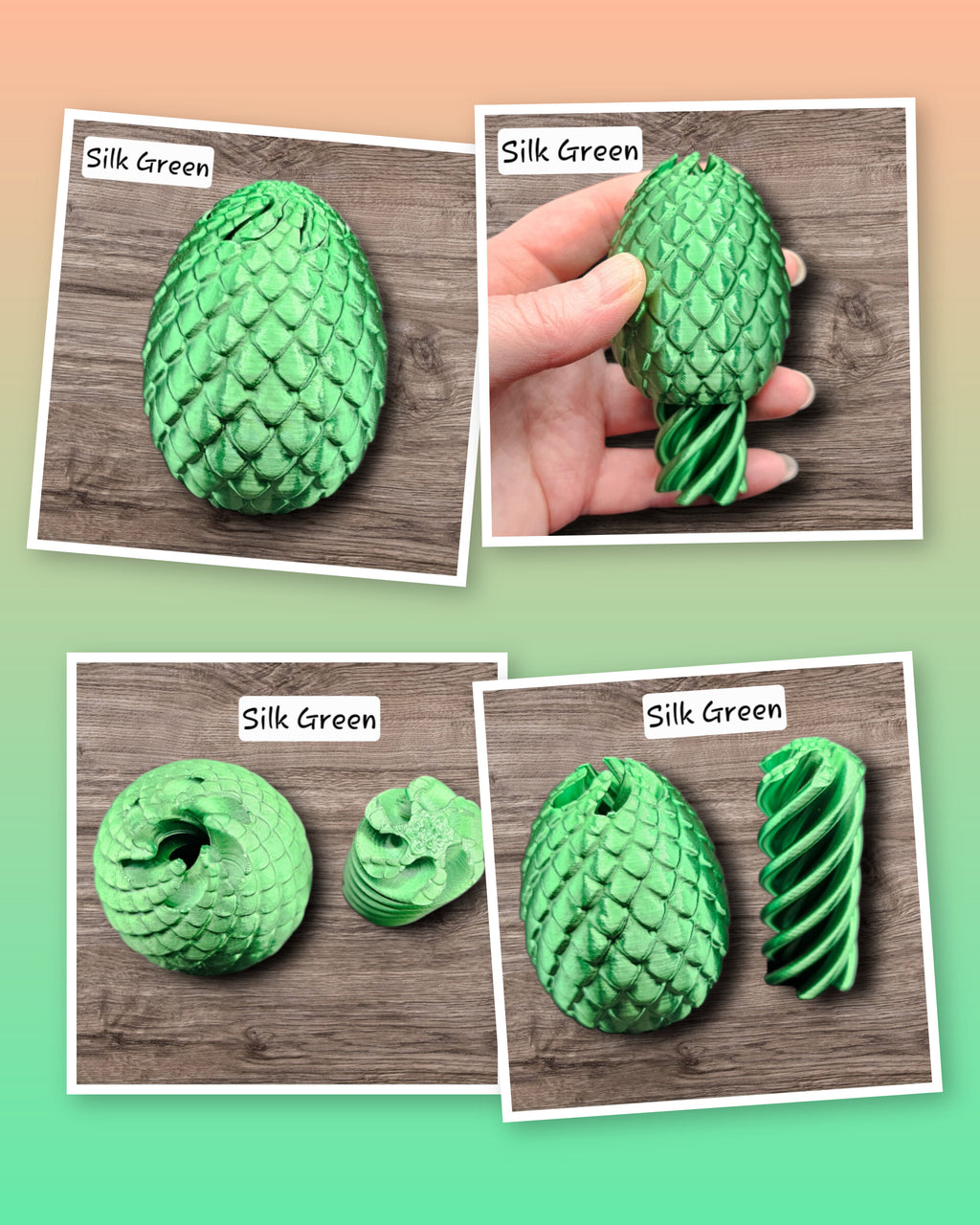 3D Printed Dragon Egg Fidget Toy – Removable Core Fidget