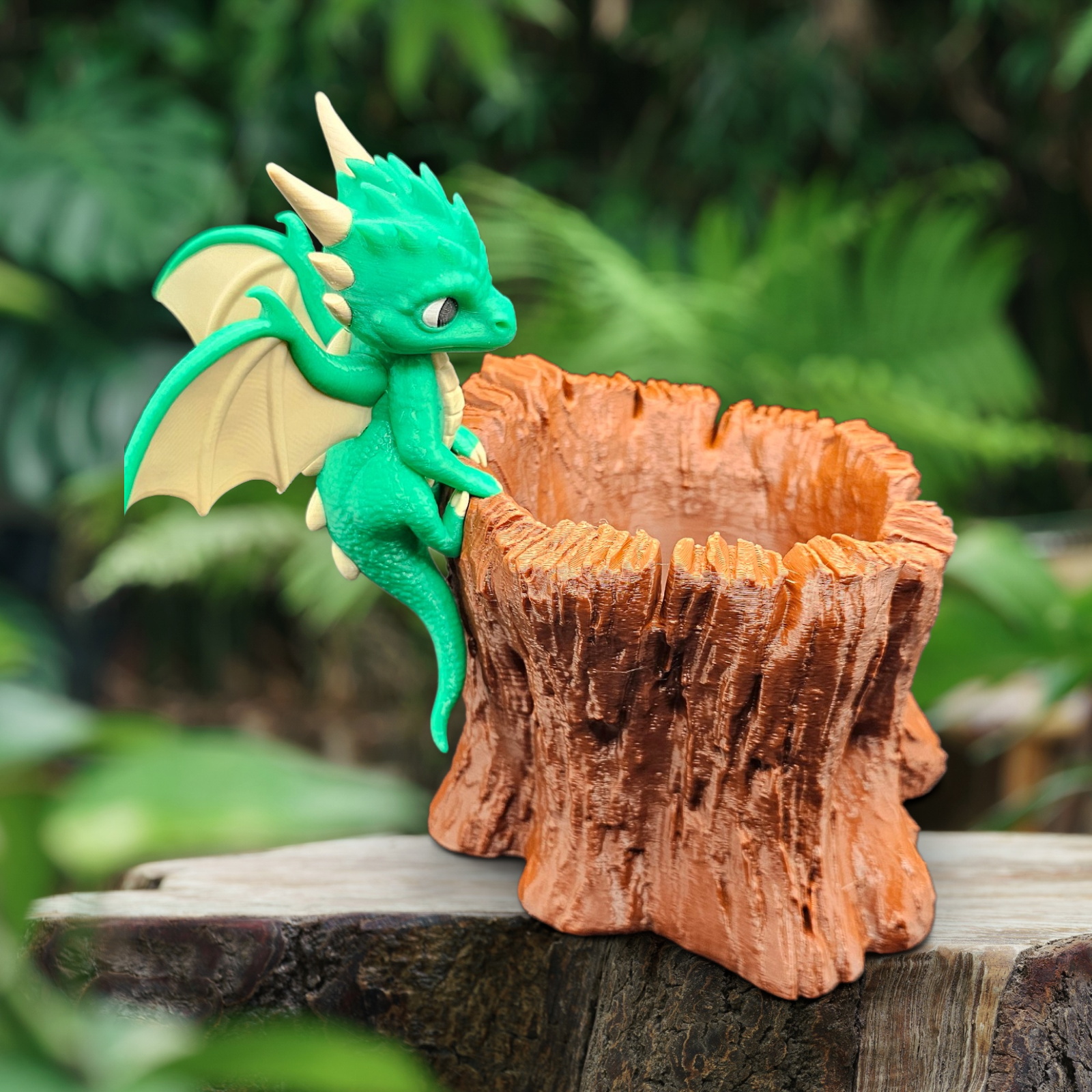 Garden Scout Mythical Dragon Planter – 3D Printed in Durable PETG