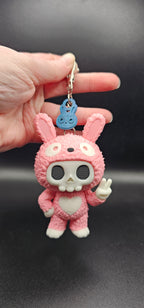 Skeleton in Bunny Rabbit Pajamas/Halloween Costume, Tuff the Skubbie - 3D Printed
